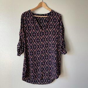 19 Cooper Print Tunic Blouse